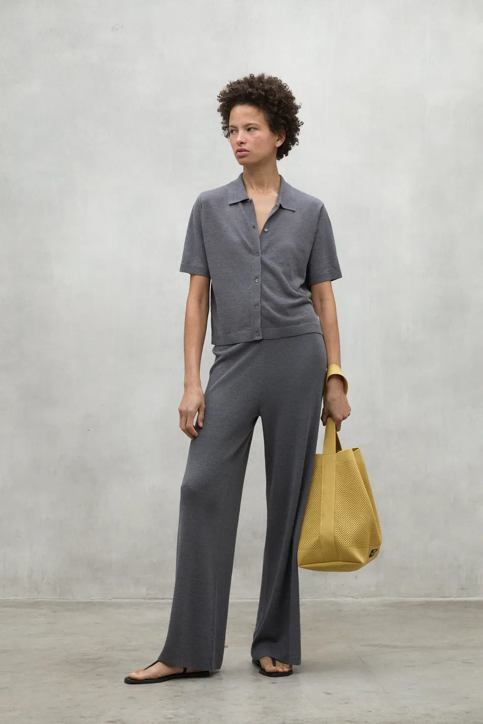 ecoalf-pantal-n-ason-gris-de-lino-para-mujer image 1