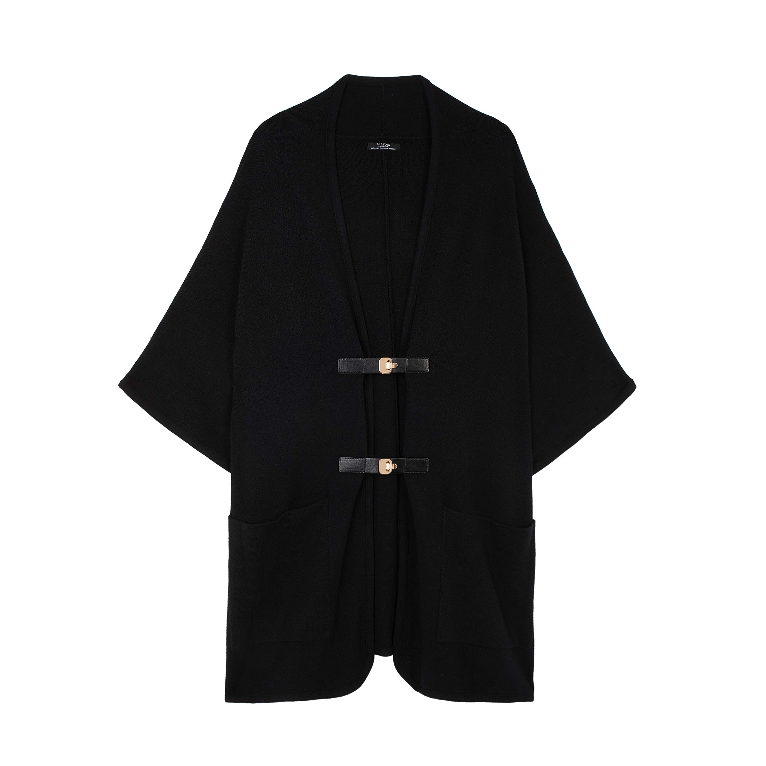 parfois-poncho-con-bolsillos-para-mujer image 1