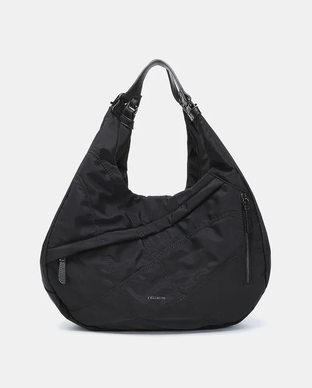 abbacino-bolso-hombro-hobo-reciclado-negro image 1