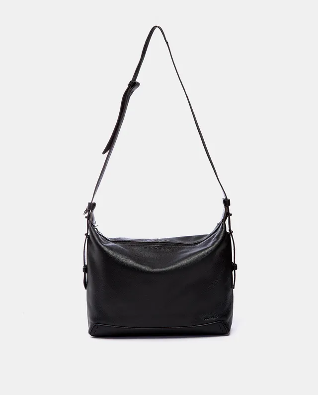 abbacino-bandolera-grande-piel-negra-premium image 1