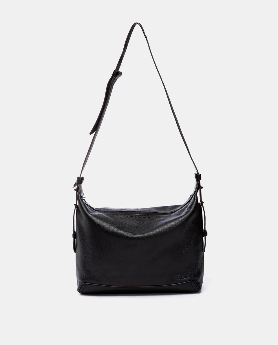 abbacino-bandolera-grande-piel-negra-premium image 1