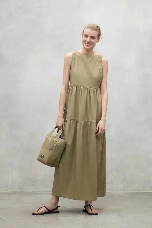 vestido-bossa-khaki-de-mujer-ecoalf image 1