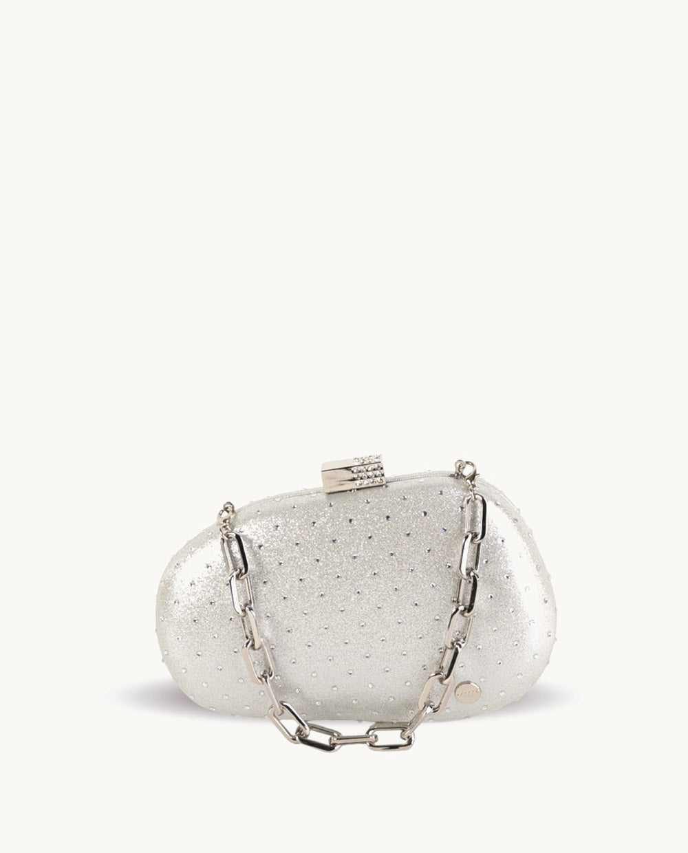 kbas-clutch-de-piel-sint-tica-fiesta-laurel-color-plata-bolso-de-mano-y-bandoler image 2