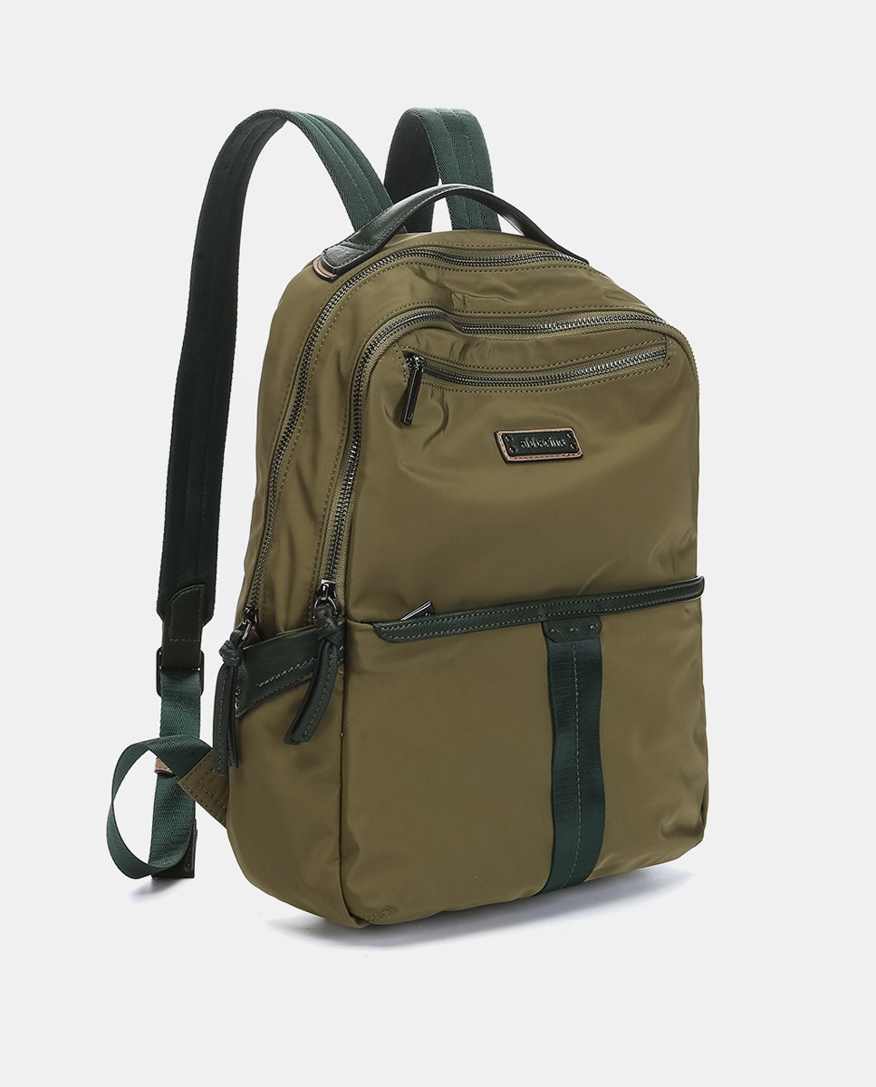 abbacino-mochila-mujer-tejido-reciclado-verde-sport image 2
