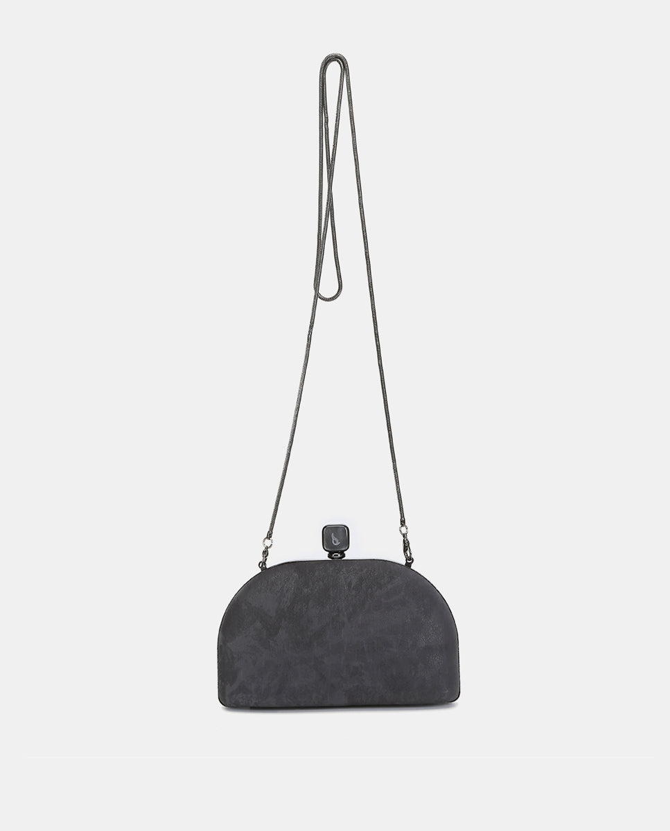 abbacino-clutch-terciopelo-gris-media-luna-bolso-fiesta image 3