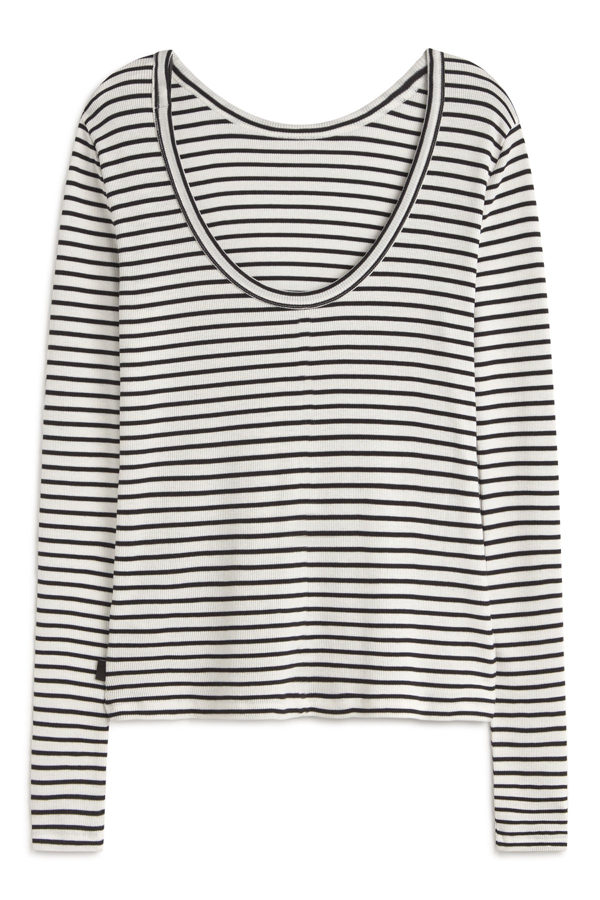 ecoalf-camiseta-de-manga-larga-faro-a-rayas-negra-66-tencel-lyocell-fit-ajustado image 7