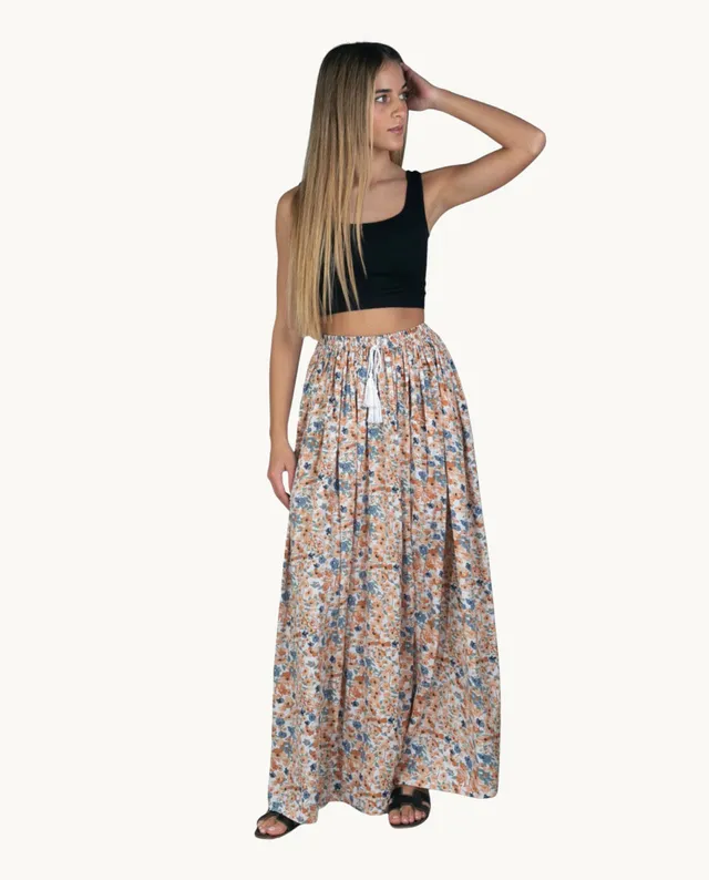 falda-larga-kbas-de-polycrepe-talla-nica image 1