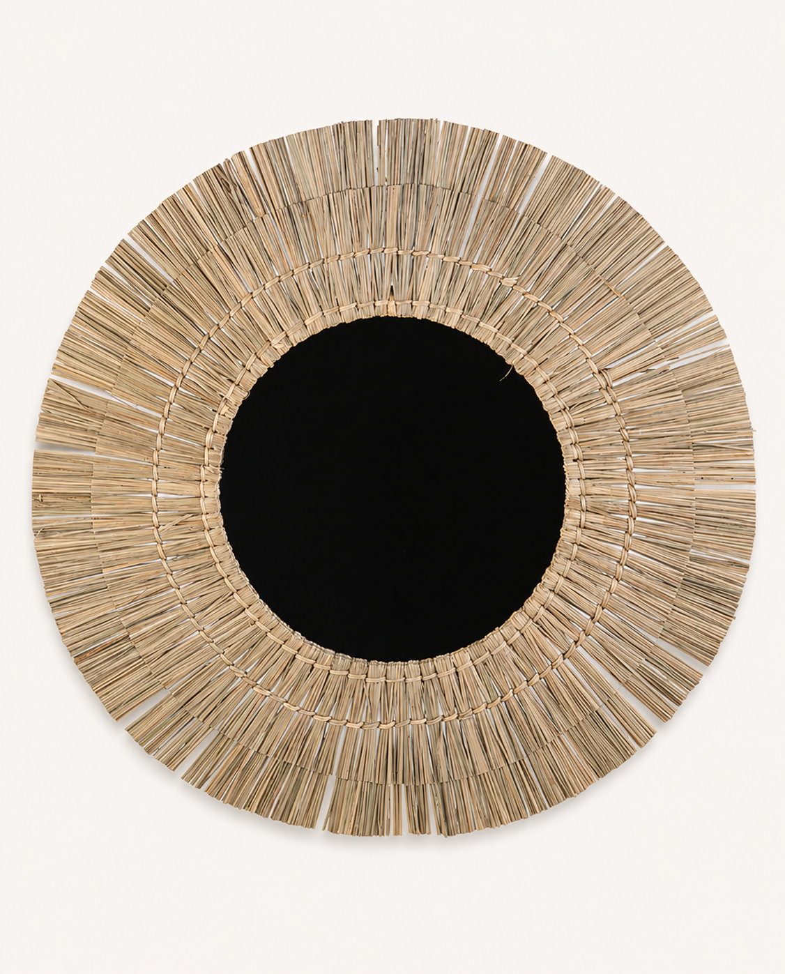 kbas-espejo-seagrass-65-cm-de-di-metro-marco-de-fibra-natural image 1