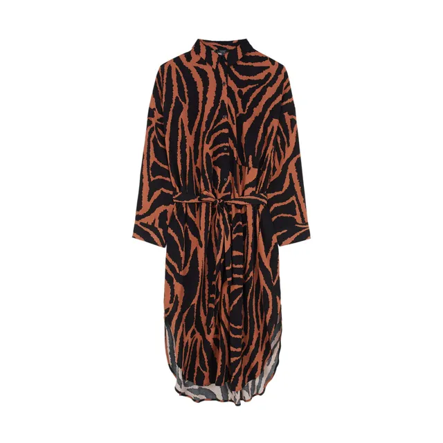 parfois-vestido-camisero-estampado-animal-mujer image 1