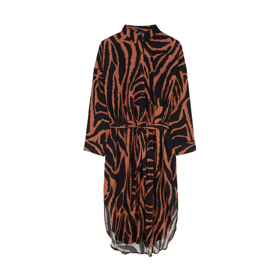 parfois-vestido-camisero-estampado-animal-mujer image 1