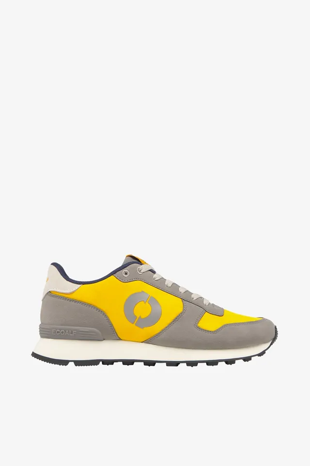 ecoalf-zapatilla-uclaalf-amarilla-de-hombre-ligera-vegana-poliamida-reciclada image 1