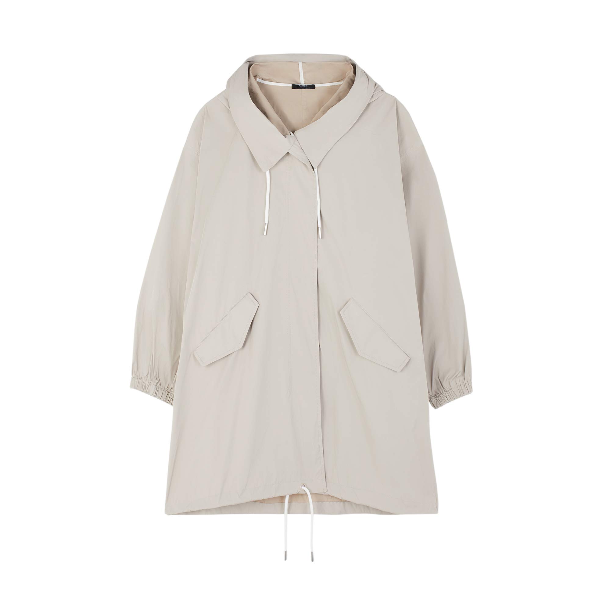 parfois-chaqueta-ligera-con-capucha-beige-mujer image 1