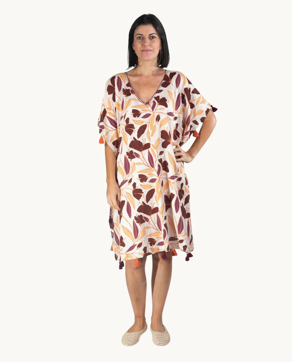 kbas-kurta-de-algod-n-talla-nica-color-marr-n-prenda-vers-til-de-temporada image 1