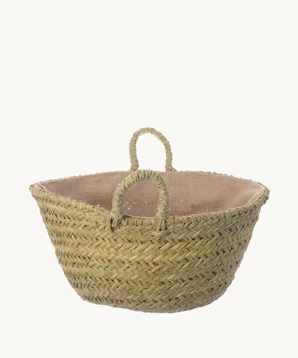 le-ero-kbas-de-esparto-redondo-con-forro-saco-56x47x30-cm image 1