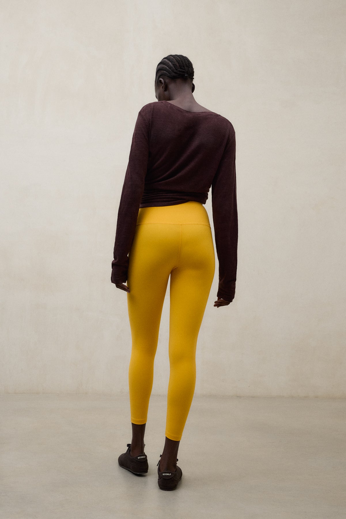 ecoalf-legging-mercer-naranja-para-mujer-76-poliamida-reciclada-y-24-elastano-de image 2