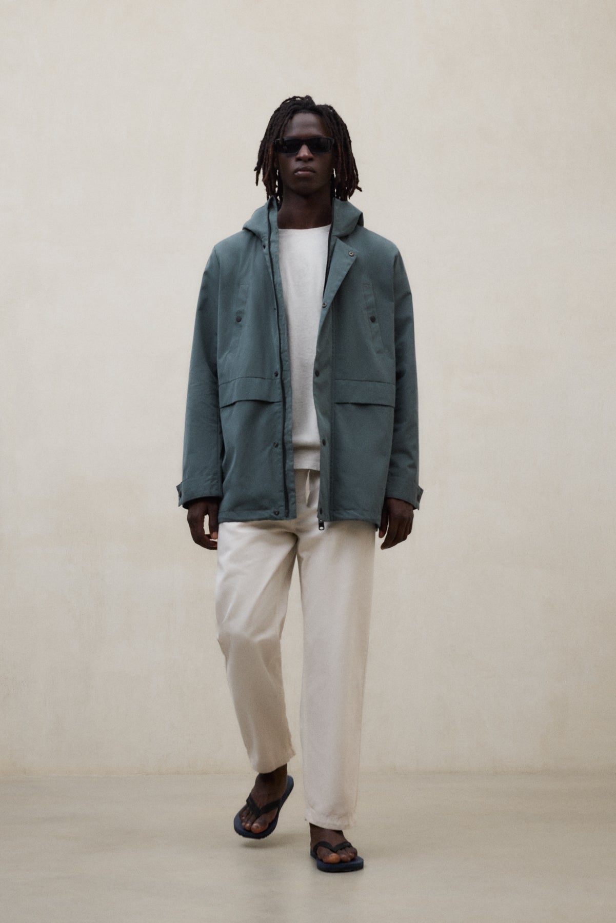 chaqueta-ecoalf-gab-verde-para-hombre-poli-ster-reciclado-capucha-y-cierre-de-cr image 5