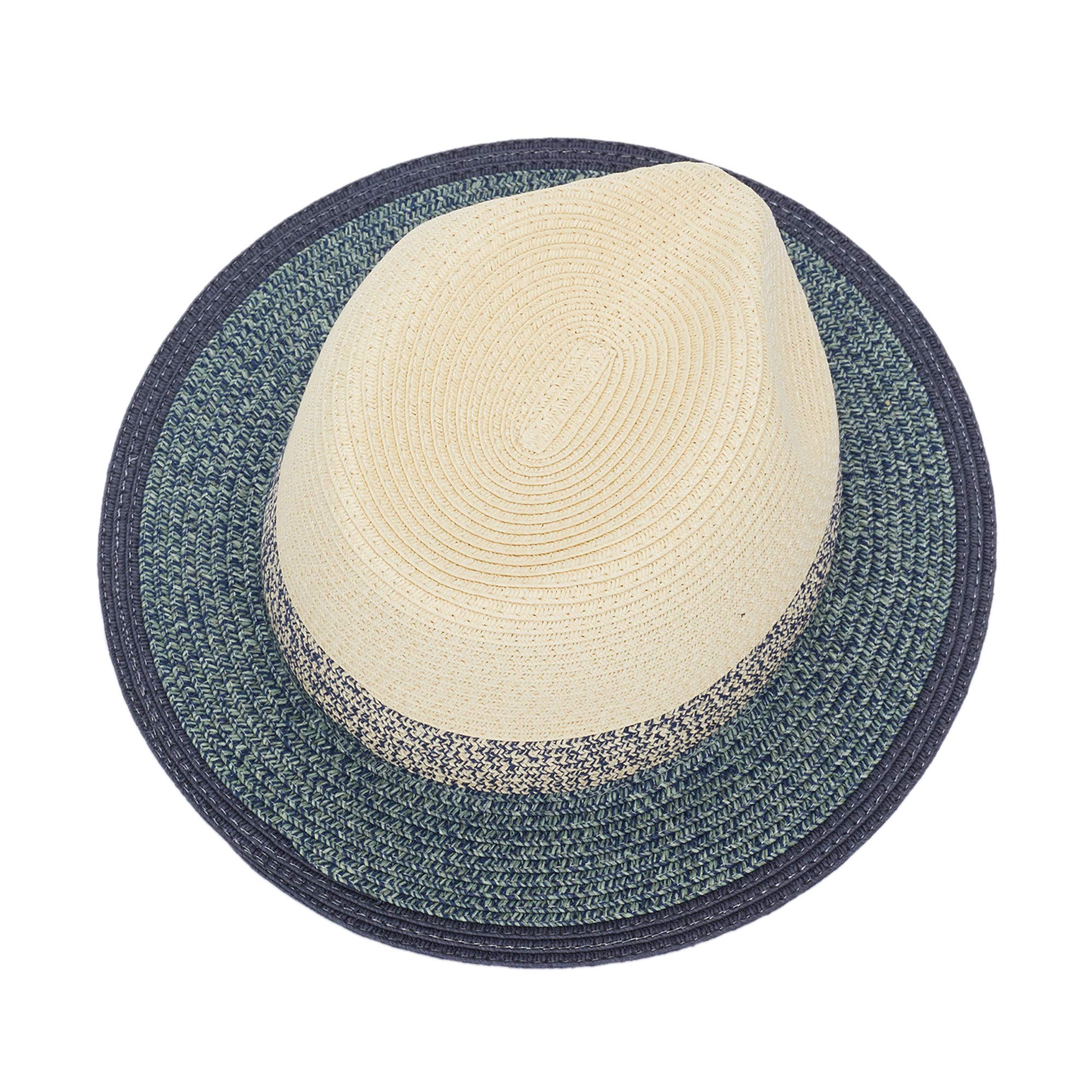 parfois-sombrero-trenzado-fedora-azul-mujer image 3
