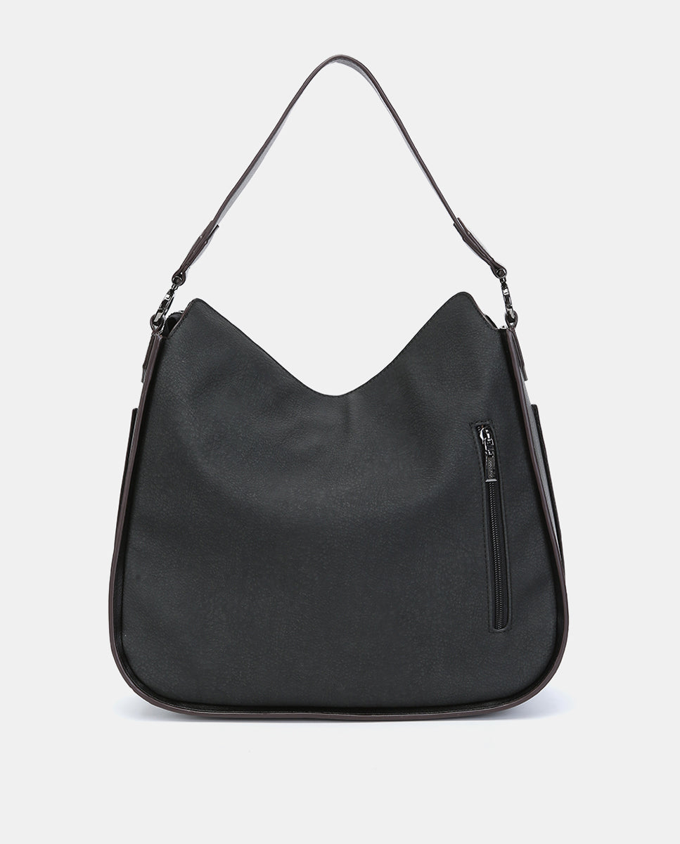 abbacino-bolso-hombro-mujer-reciclado-negro-sostenible image 4