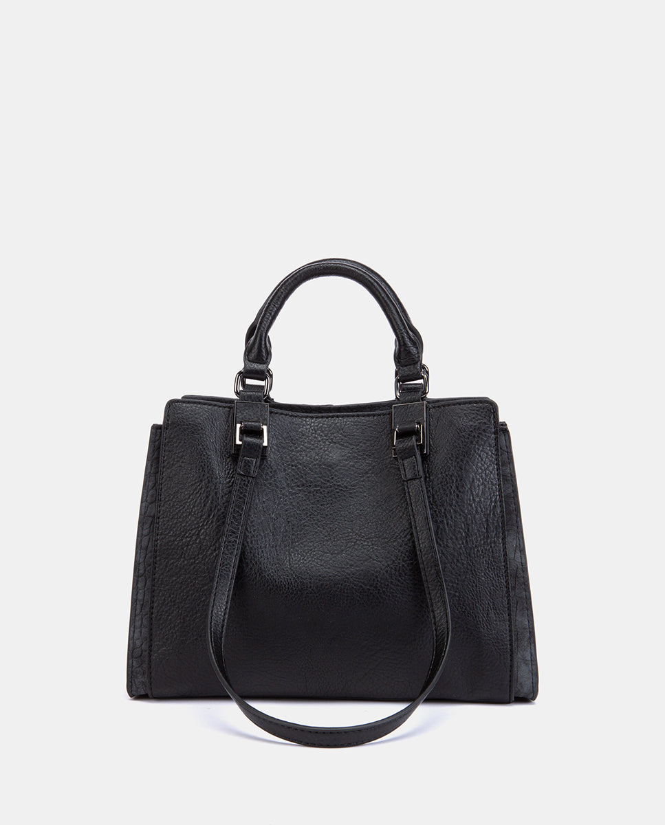 abbacino-bolso-de-mano-negro-materiales-reciclados image 6