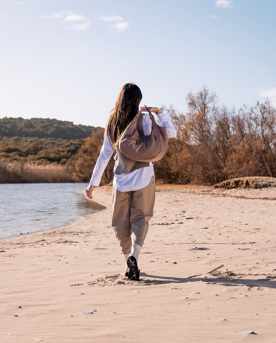 abbacino-bolso-hombro-hobo-reciclado-camel image 8