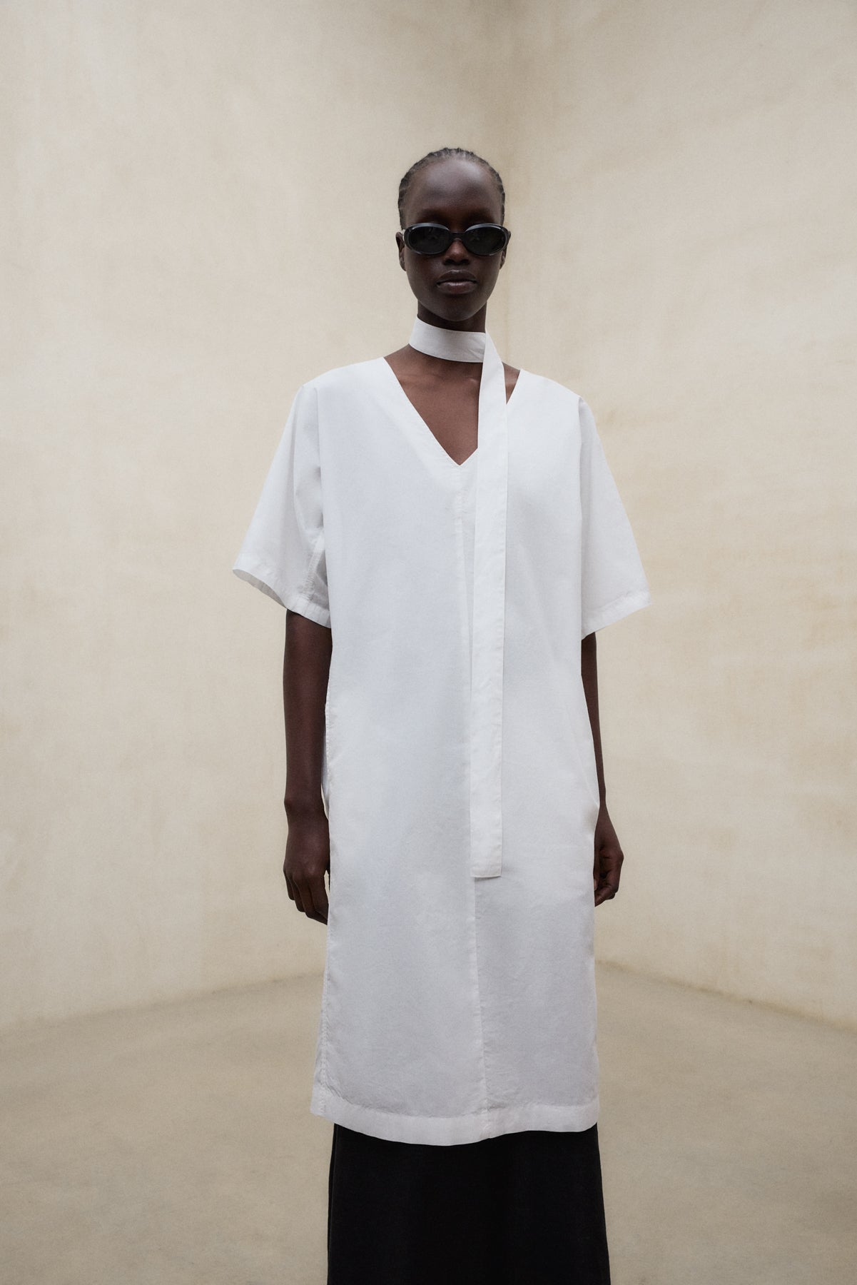 vestido-ecoalf-ludovica-blanco-para-mujer-100-algod-n-regenerativo-fit-oversize- image 5