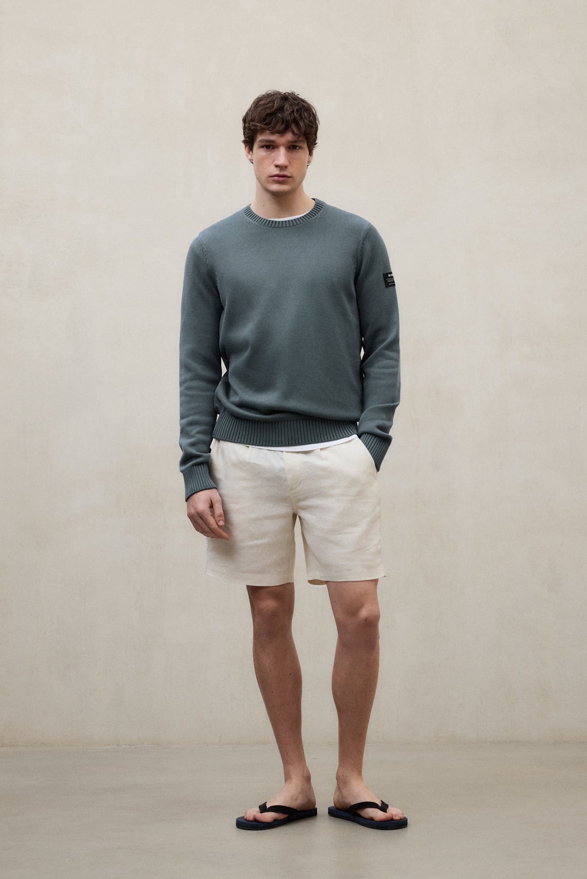 jersey-ecoalf-tail-verde-hombre-50-algod-n-reciclado-fit-regular-lavado-a-la-pie image 1