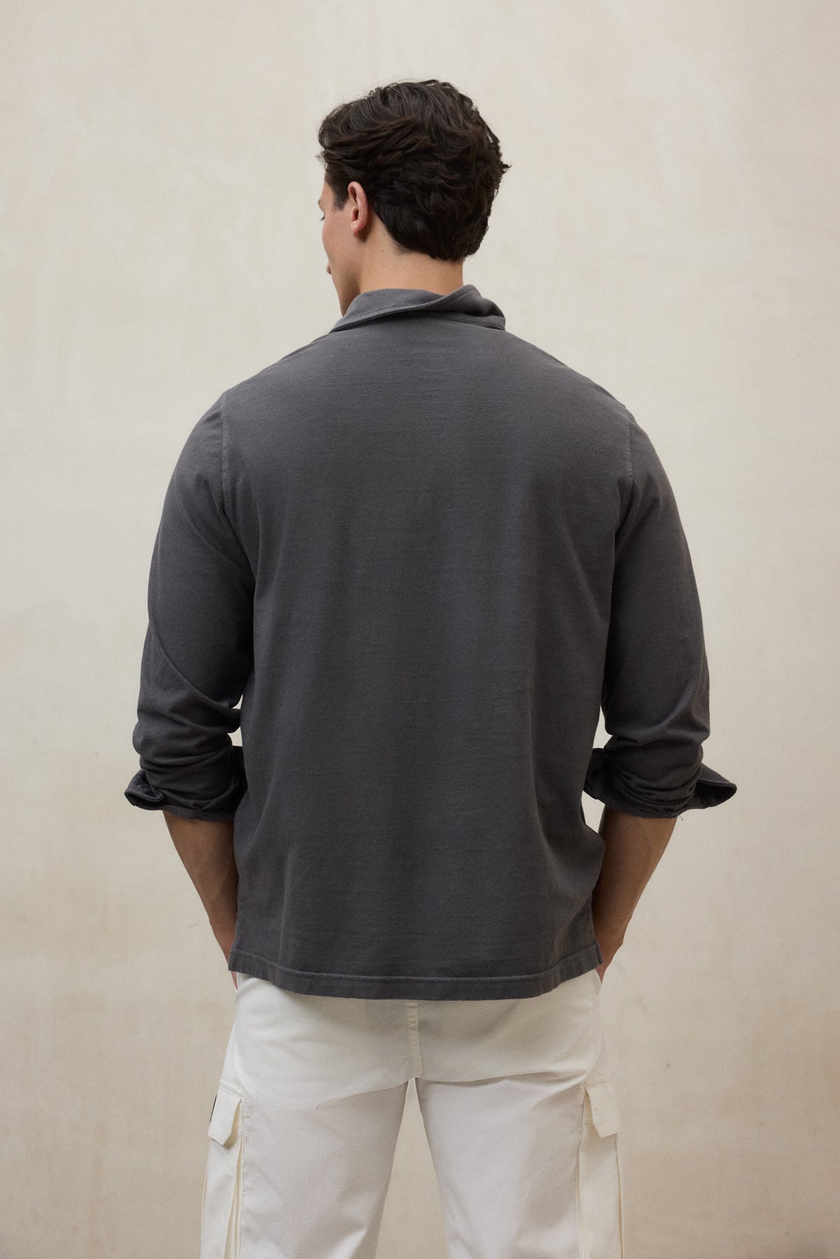 ecoalf-polo-patrick-gris-oscuro-polo-de-algod-n-reciclado-y-org-nico-para-hombre image 3