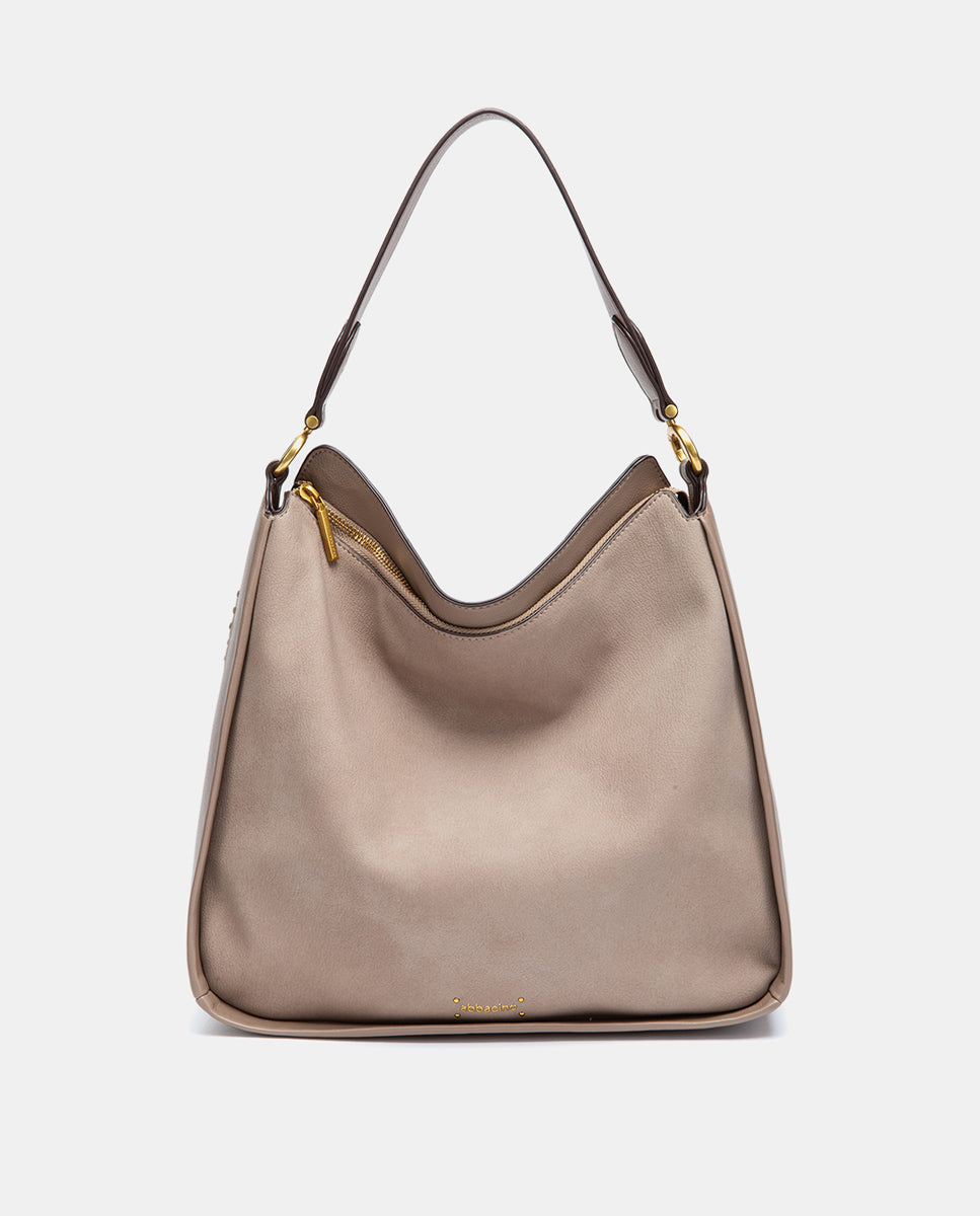 abbacino-bolso-de-hombro-beige-en-materiales-reciclados image 1