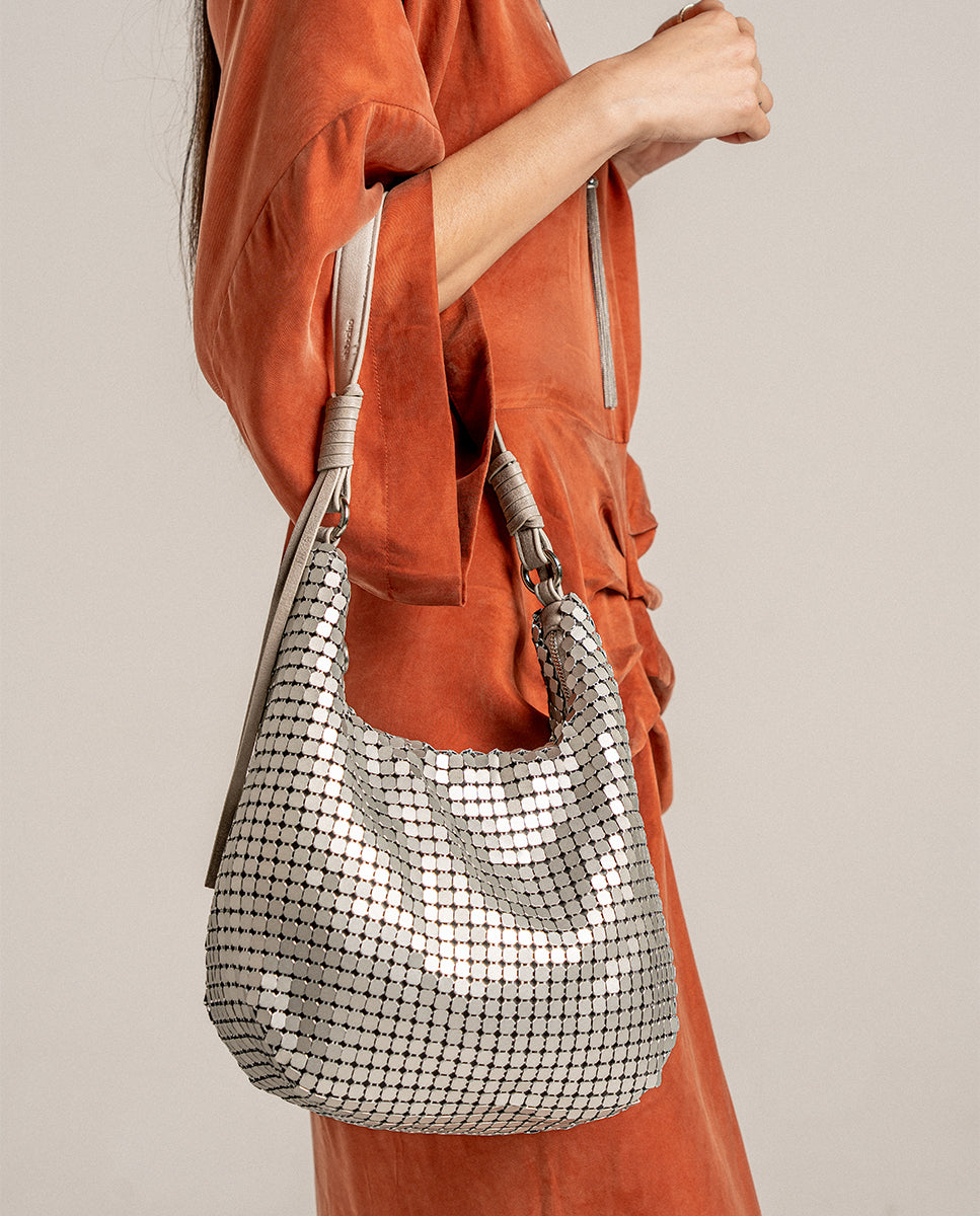 abbacino-bolso-de-hombro-fiesta-malla-met-lica-plata image 2