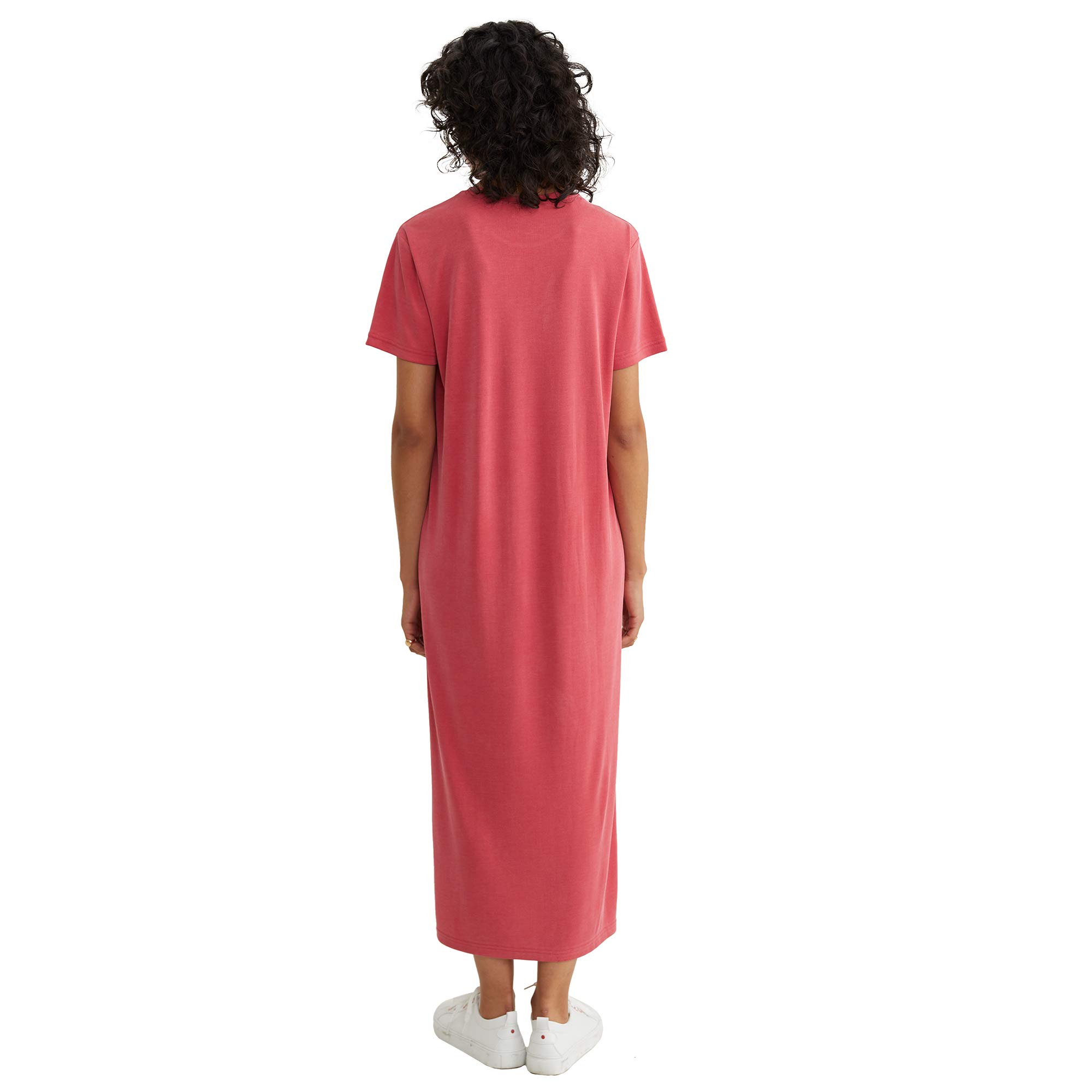 parfois-vestido-largo-manga-corta-cuello-redondo-mujeres image 6