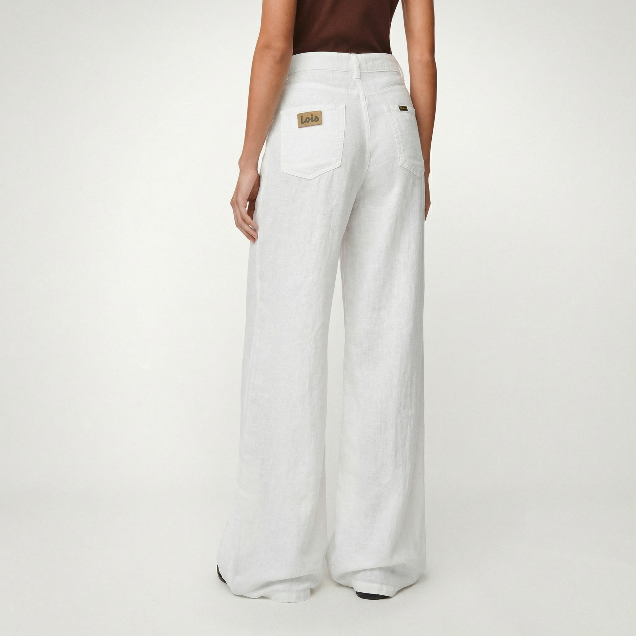 pantalones-lois-marlene-de-tiro-alto-y-pierna-ancha-100-lino-hechos-en-espa-a image 3