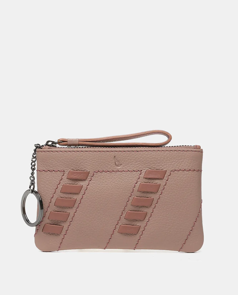 abbacino-cartera-rosa-con-detalles-en-piel image 1