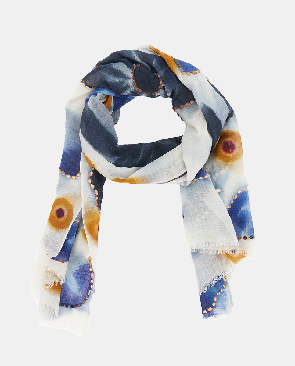 abbacino-pa-uelo-de-lana-floral-gris-estampado-maxi image 2