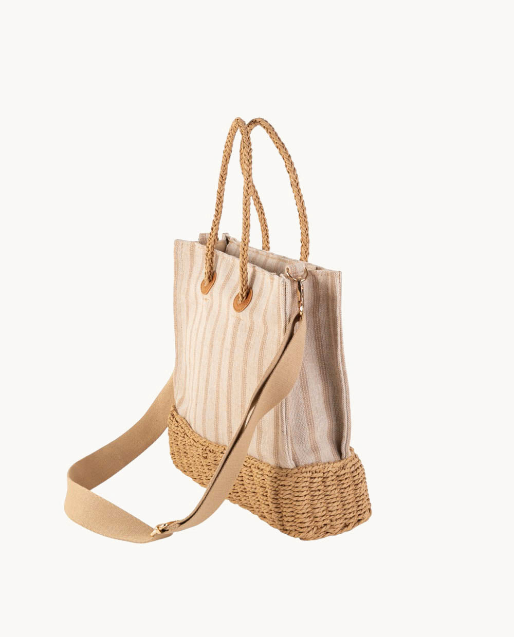 bolso-tote-de-canvas-y-fibra-natural-kbas-con-cremallera-color-tostado-rebajas-s image 2