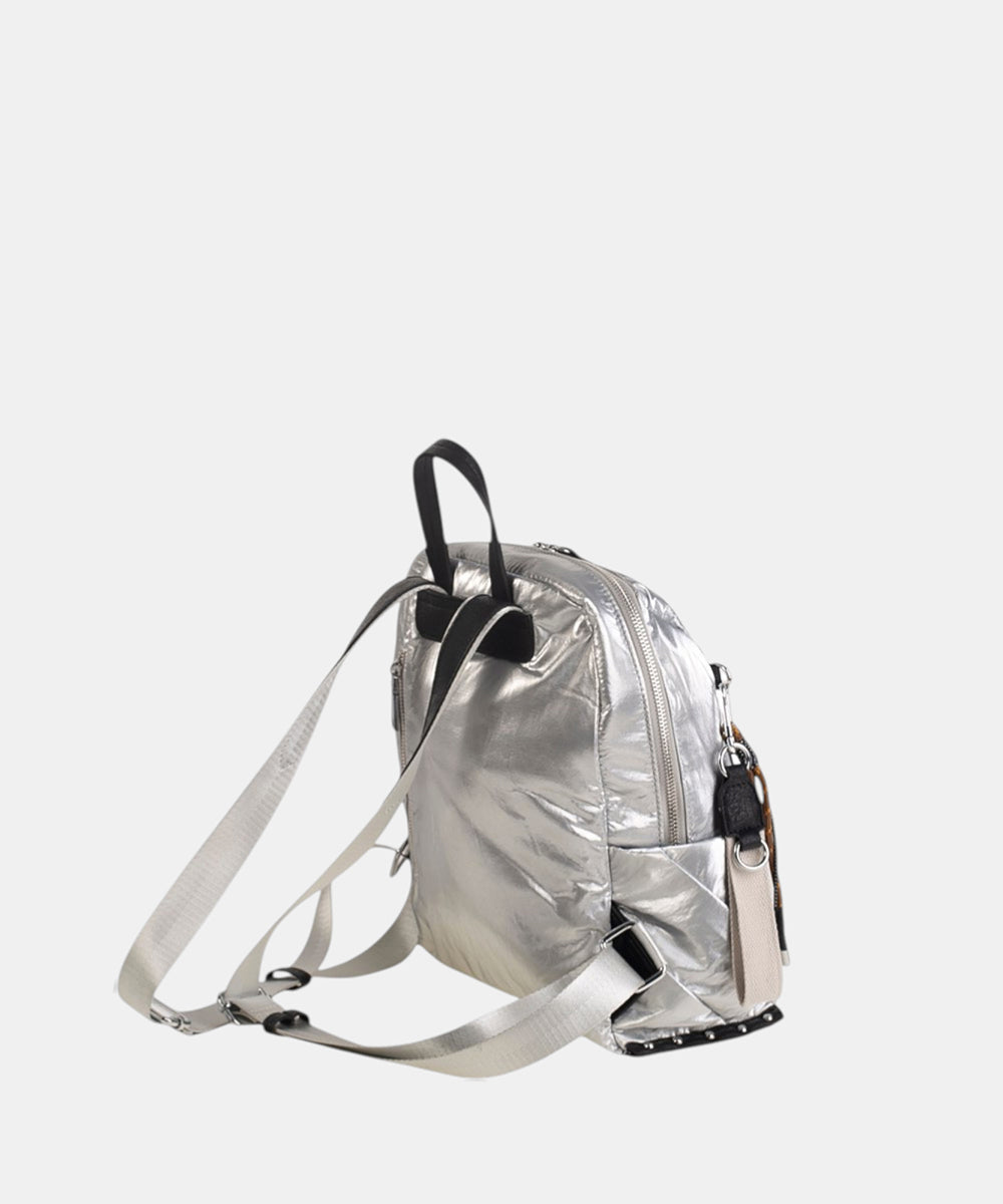 mochila-urban-blonda-kbas-de-nylon-color-plata image 3