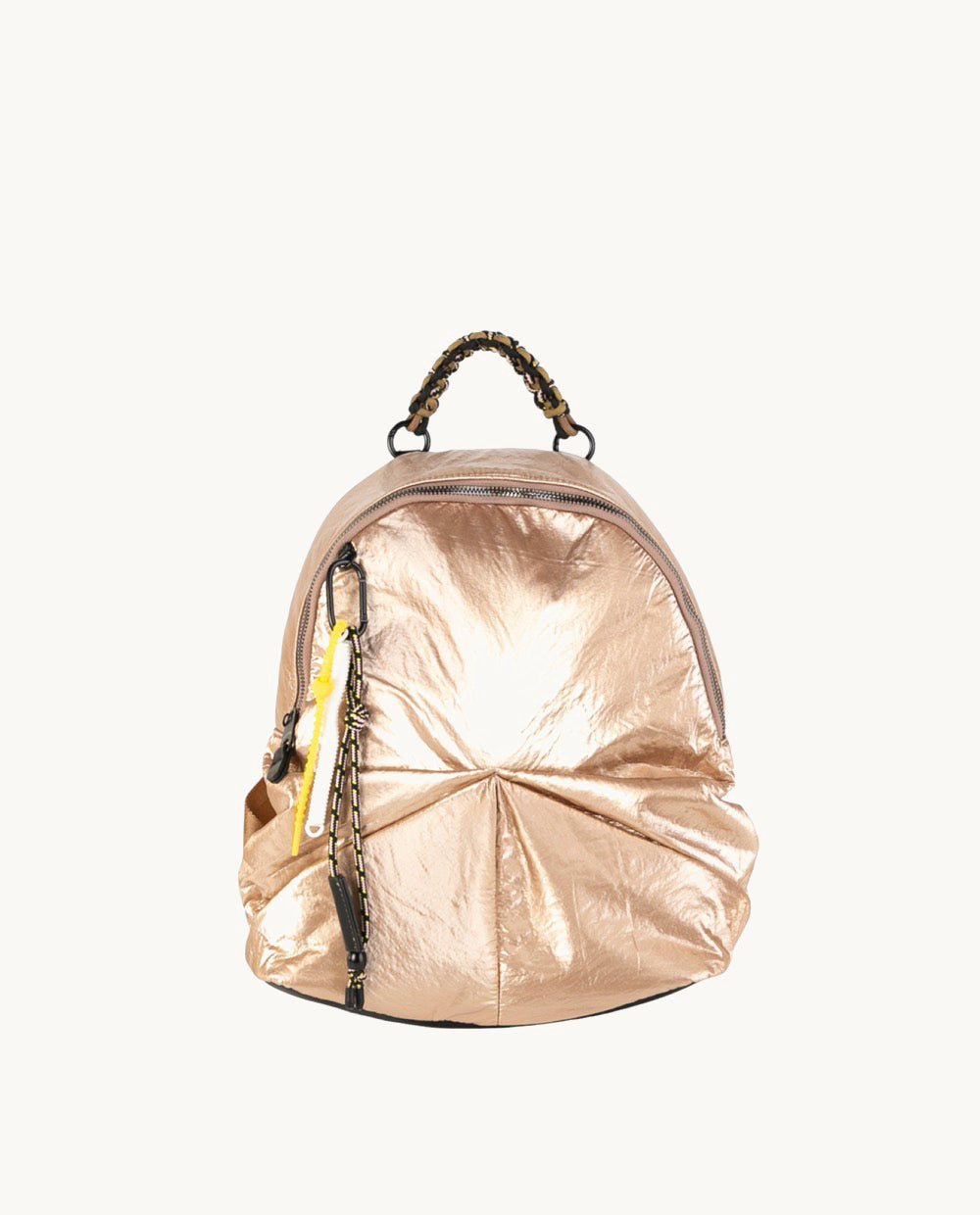kbas-urban-rania-mochila-de-nylon-dorada-con-acabado-metalizado-32-x-13-x-30-cm image 1
