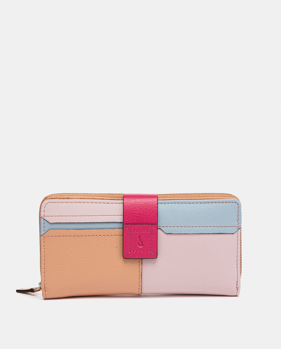 abbacino-cartera-grande-de-piel-vacuna-fucsia-patchwork image 1