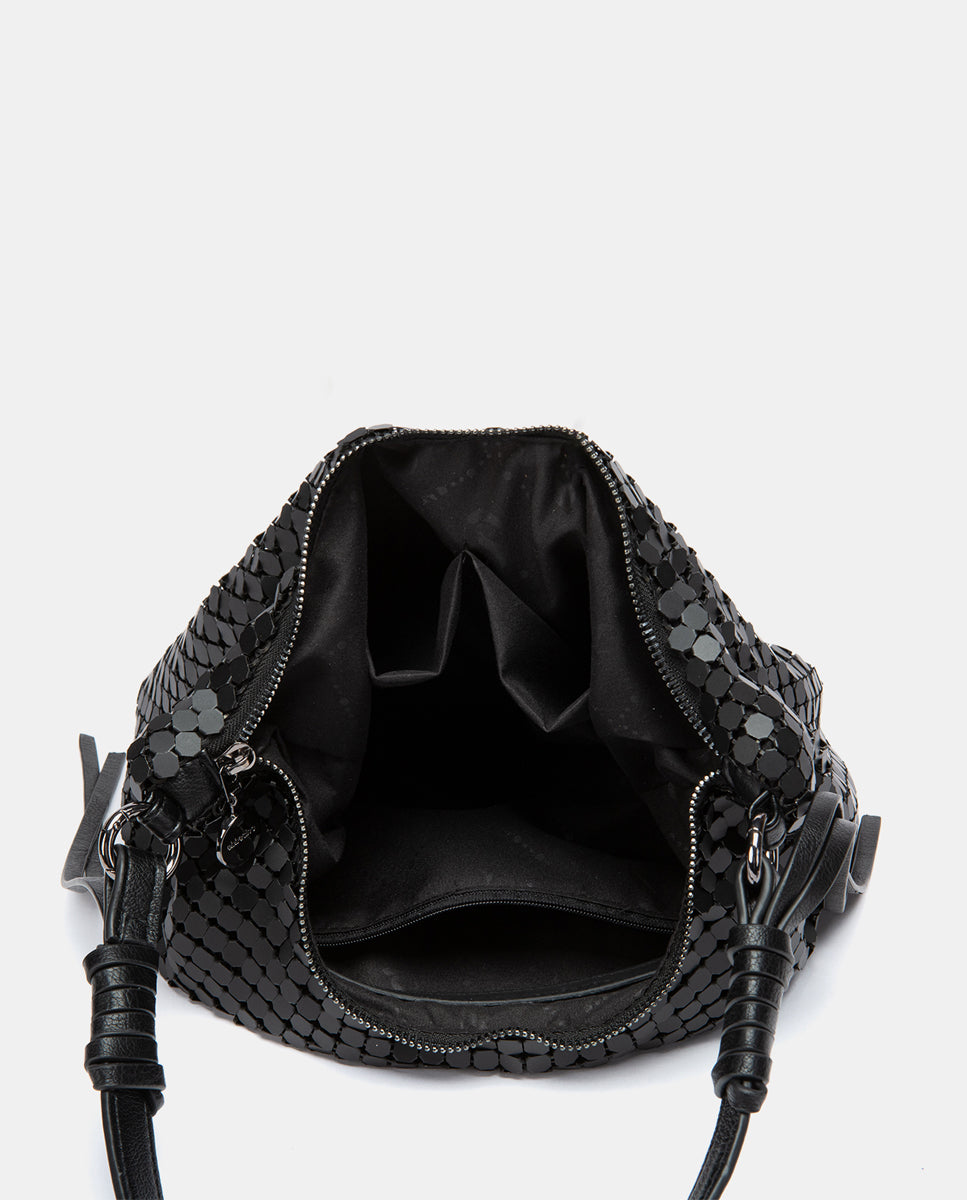 abbacino-bolso-de-hombro-negro-de-malla-met-lica-para-fiesta image 5