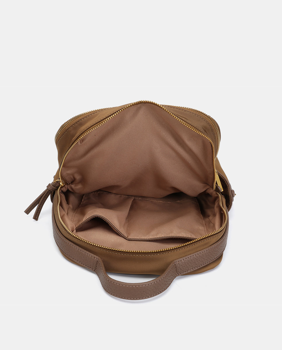 abbacino-mochila-mujer-tejido-reciclado-camel image 5