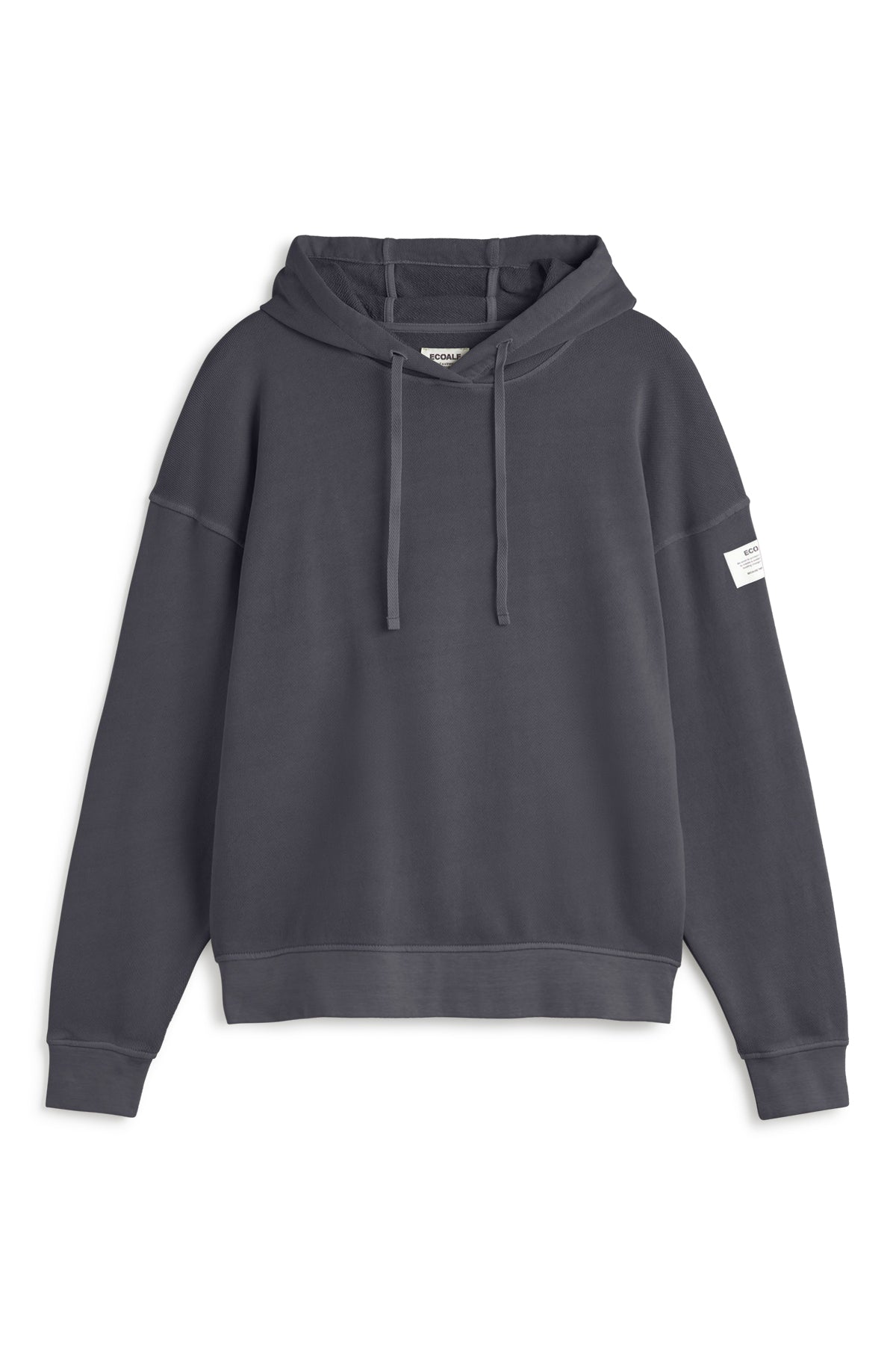 ecoalf-sudadera-bianca-gris-oscuro-de-mujer-algod-n-reciclado-con-capucha image 6