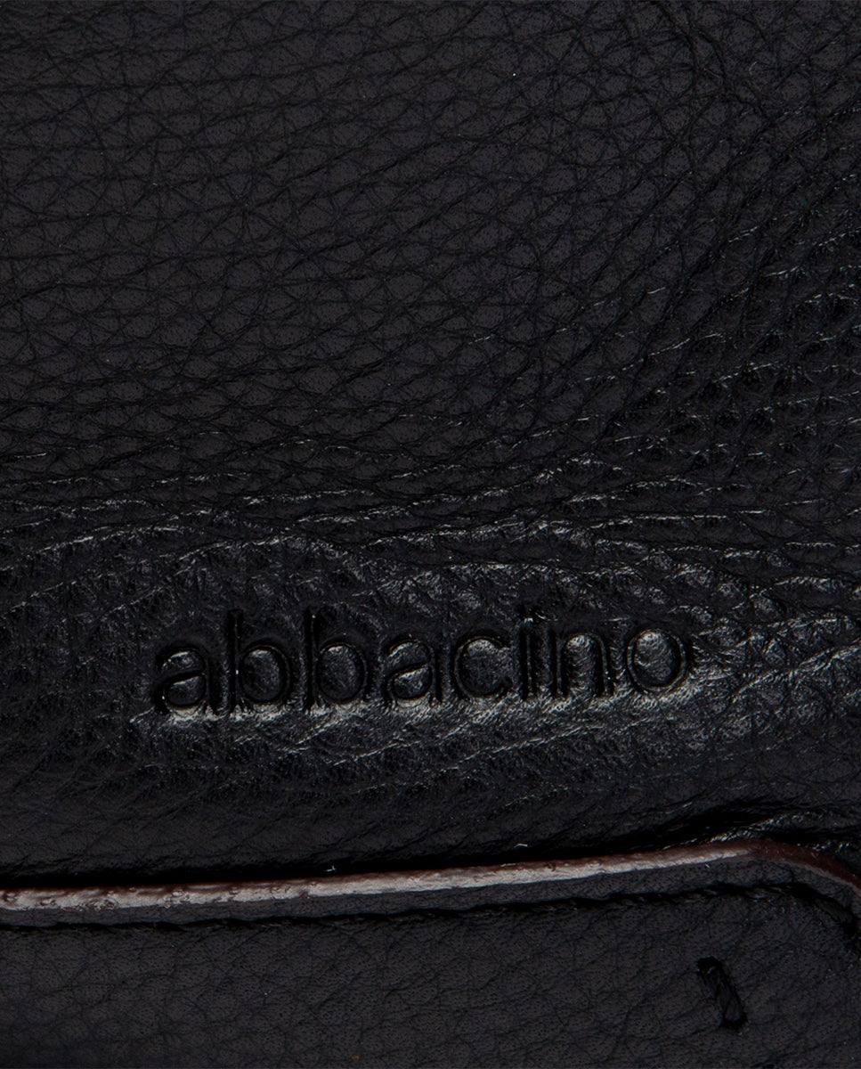 abbacino-bandolera-grande-piel-negra-premium image 6