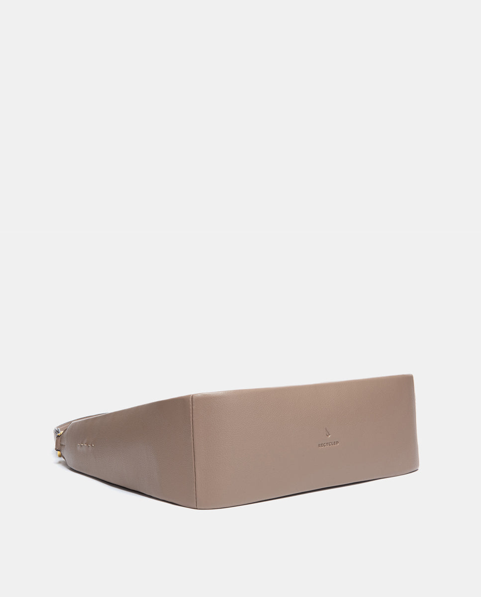 abbacino-bolso-de-hombro-beige-en-materiales-reciclados image 4