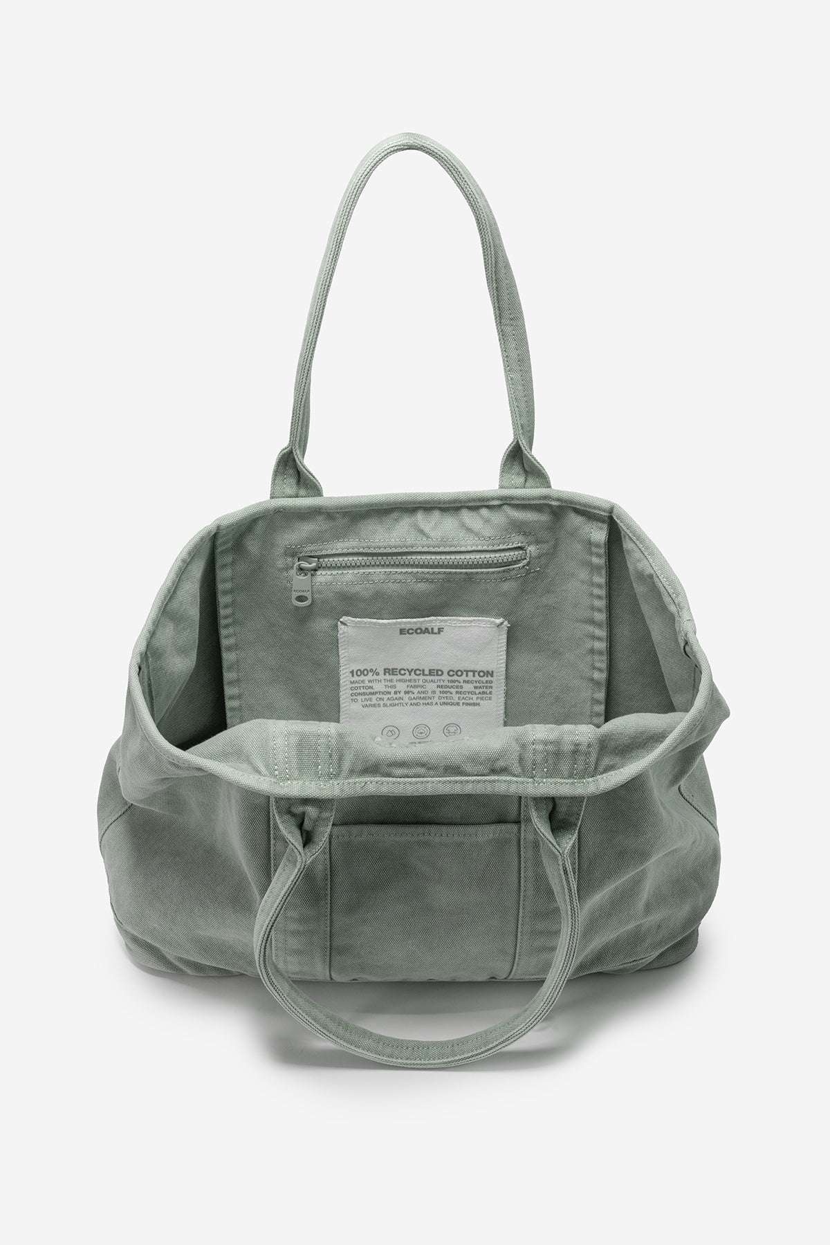 bolso-mediano-palms-verde-de-mujer-ecoalf-100-algod-n-reciclado-garment-dyed image 4