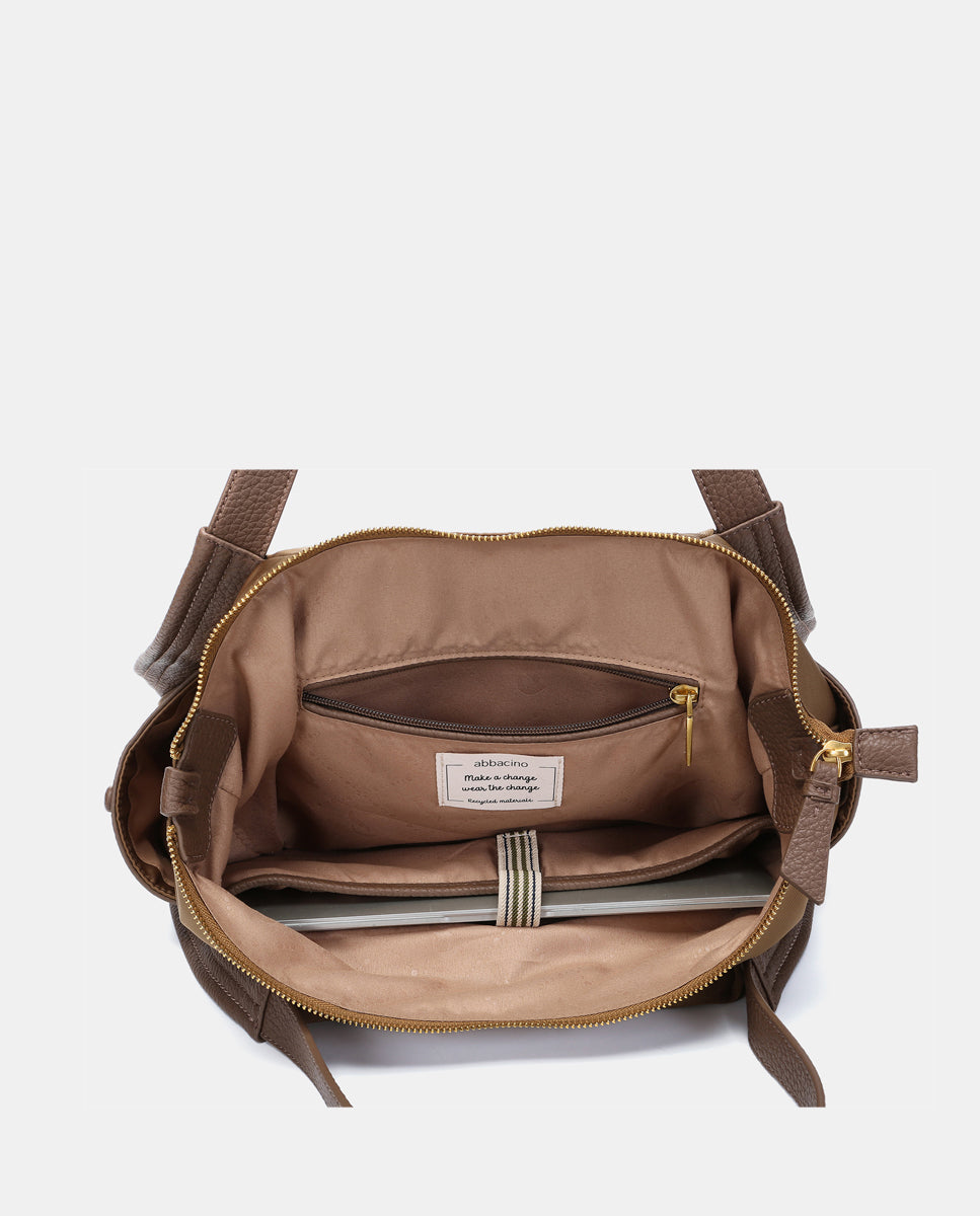 abbacino-bolso-shopper-materiales-reciclados-camel image 7