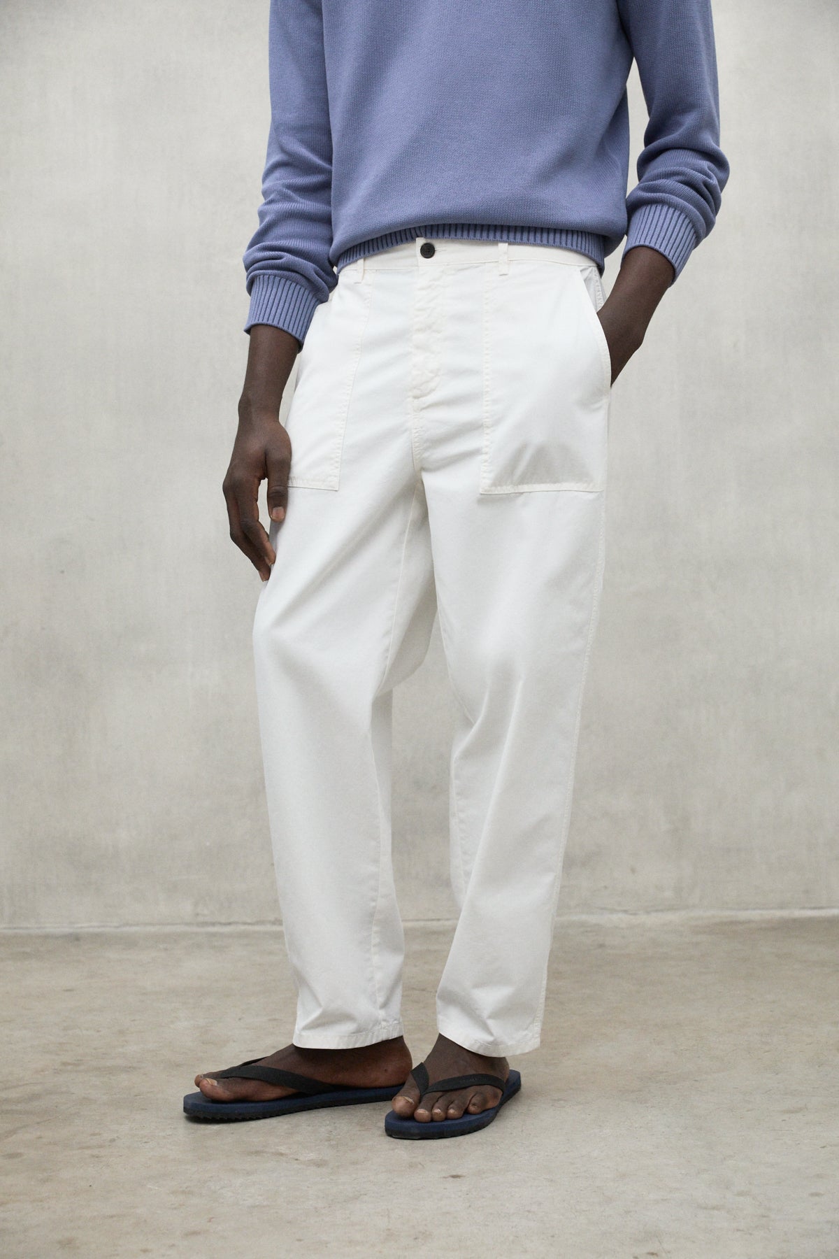 pantal-n-nalon-blanco-ecoalf-para-hombre image 2