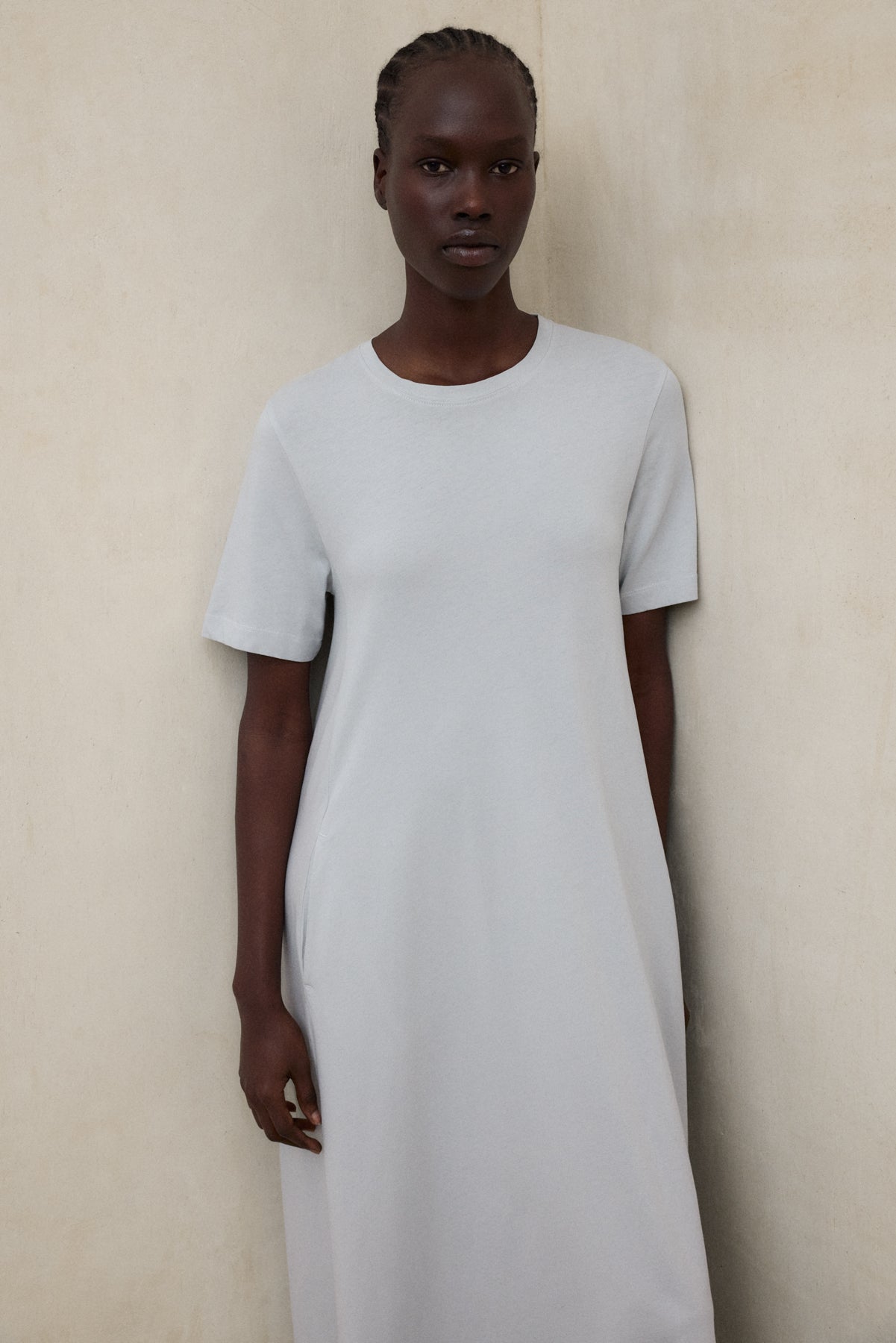 vestido-elettra-de-ecoalf-algod-n-org-nico-fit-relajado-gris image 7