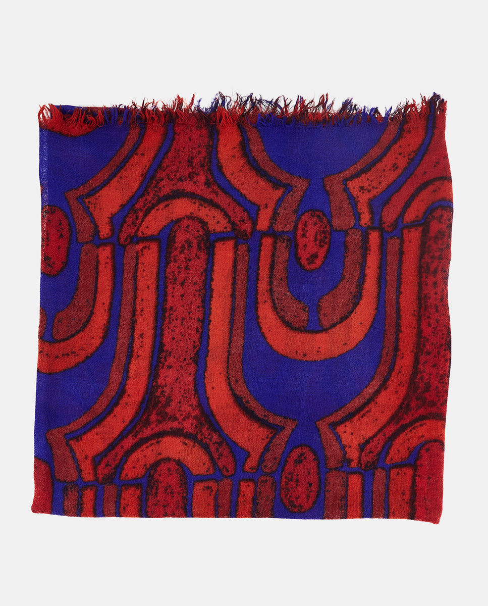abbacino-pa-uelo-de-lana-estampado-geom-trico-rojo image 3