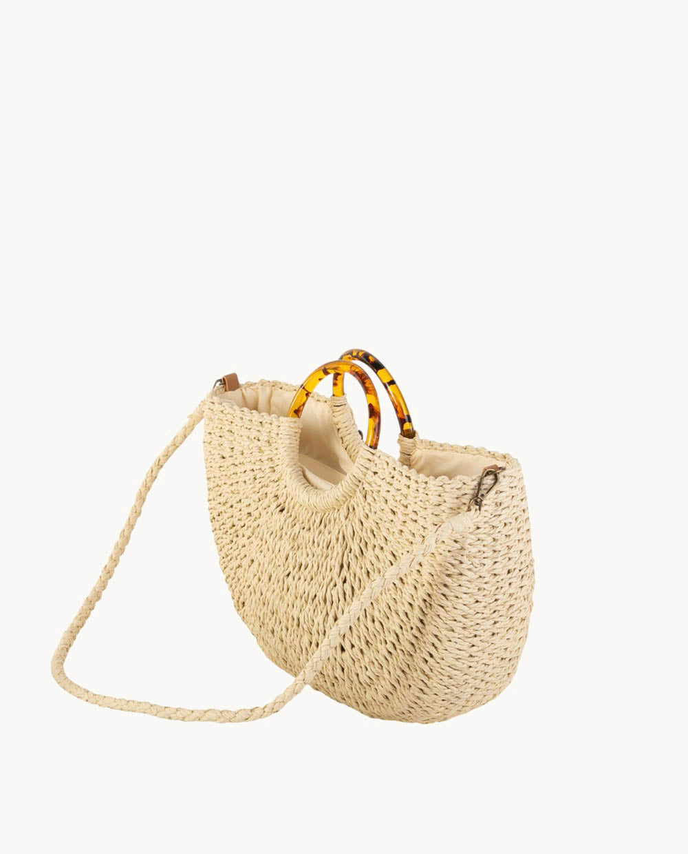kbas-bolso-de-mano-de-fibra-natural-con-cremallera-color-natural image 2