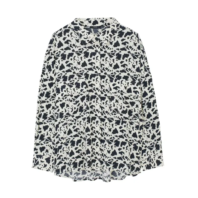 parfois-camisa-oversize-estampada-mujer image 1