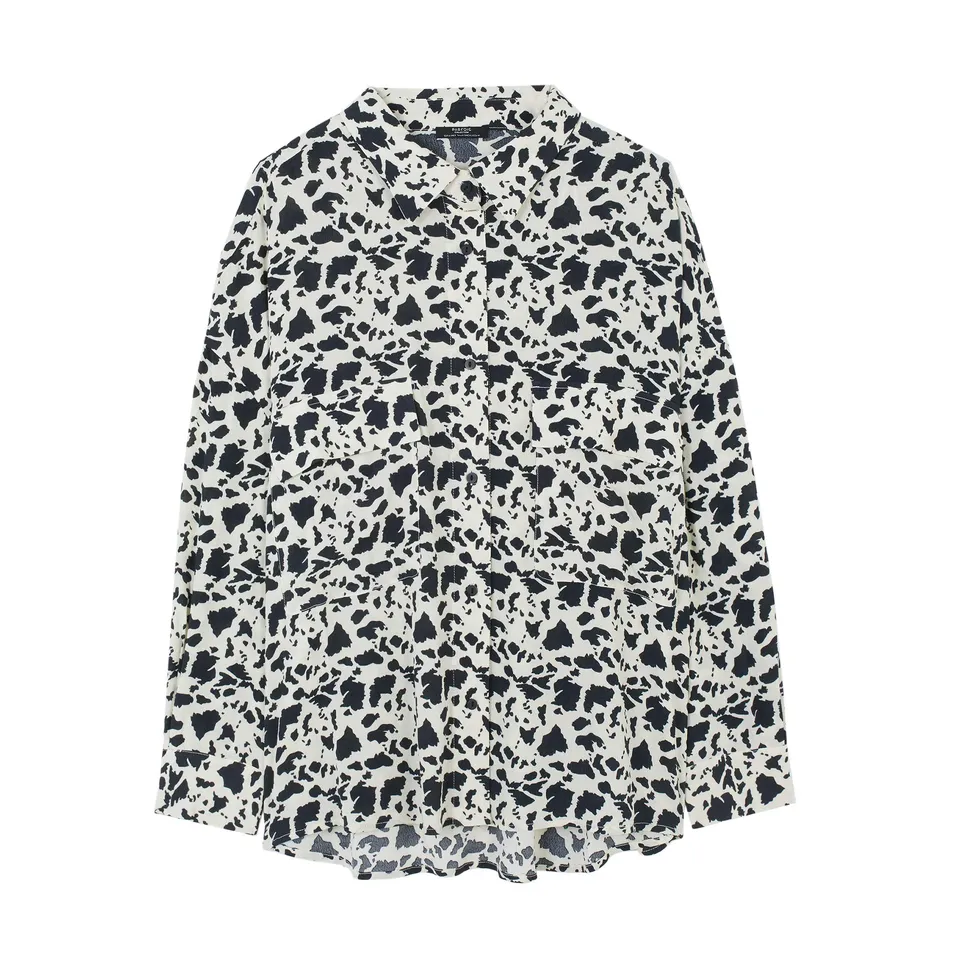 parfois-camisa-oversize-estampada-mujer image 1
